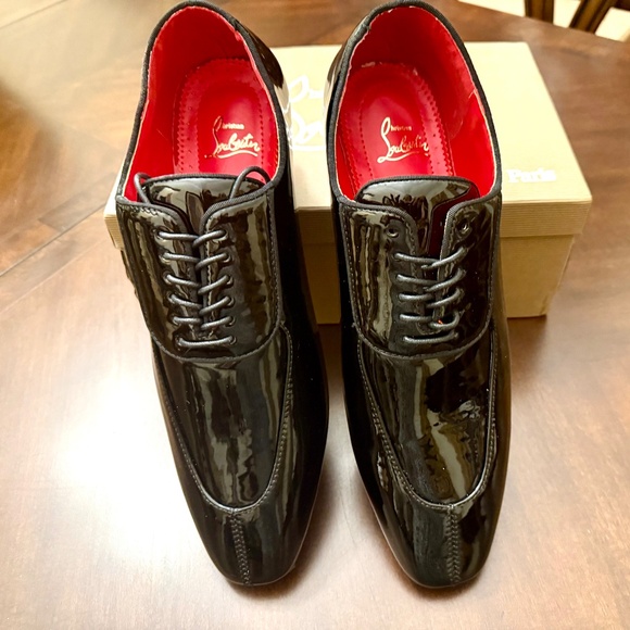 NEW/AUTHENTIC - Christian Louboutin Men’s Patent Leather Luxury Dress Shoes - Picture 10 of 16
